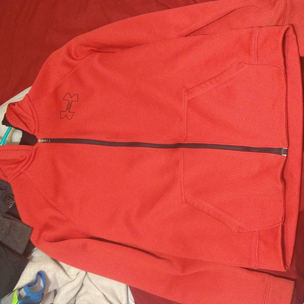 EUC Boys Large Zip-Up Under Armour Hoodie